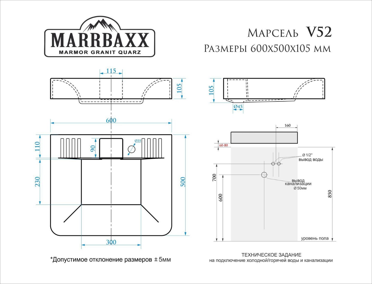 Схема установки раковины над стиральной машиной